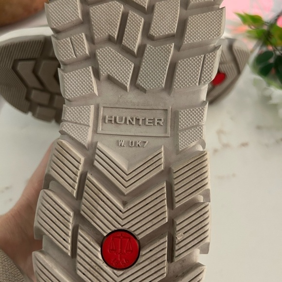 Hunter Insulated Metallic Snow Ankle Women's Boots Dark Silver Hail Grey size 9 - Picture 3 of 7